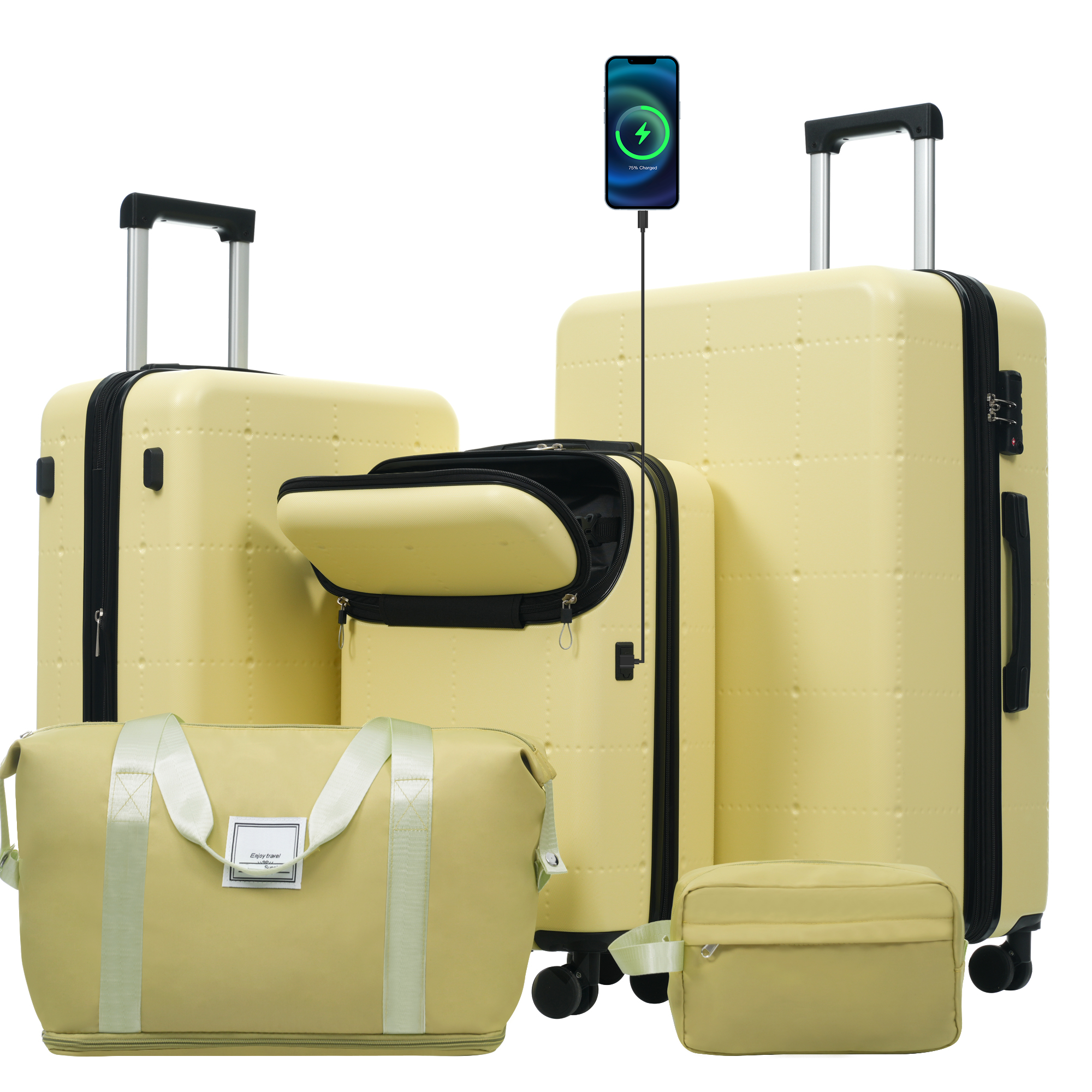 DOTS 5-Piece Luggage Set