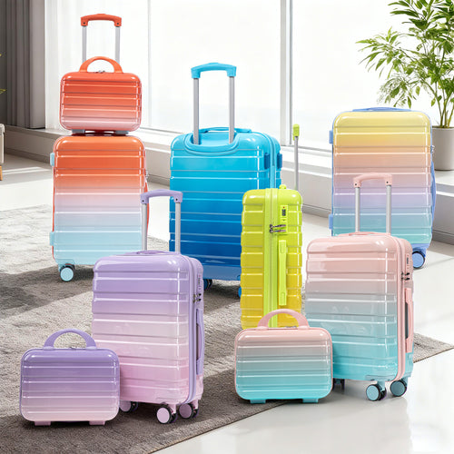 BEACH 2-Piece Luggage Set - Blue Red