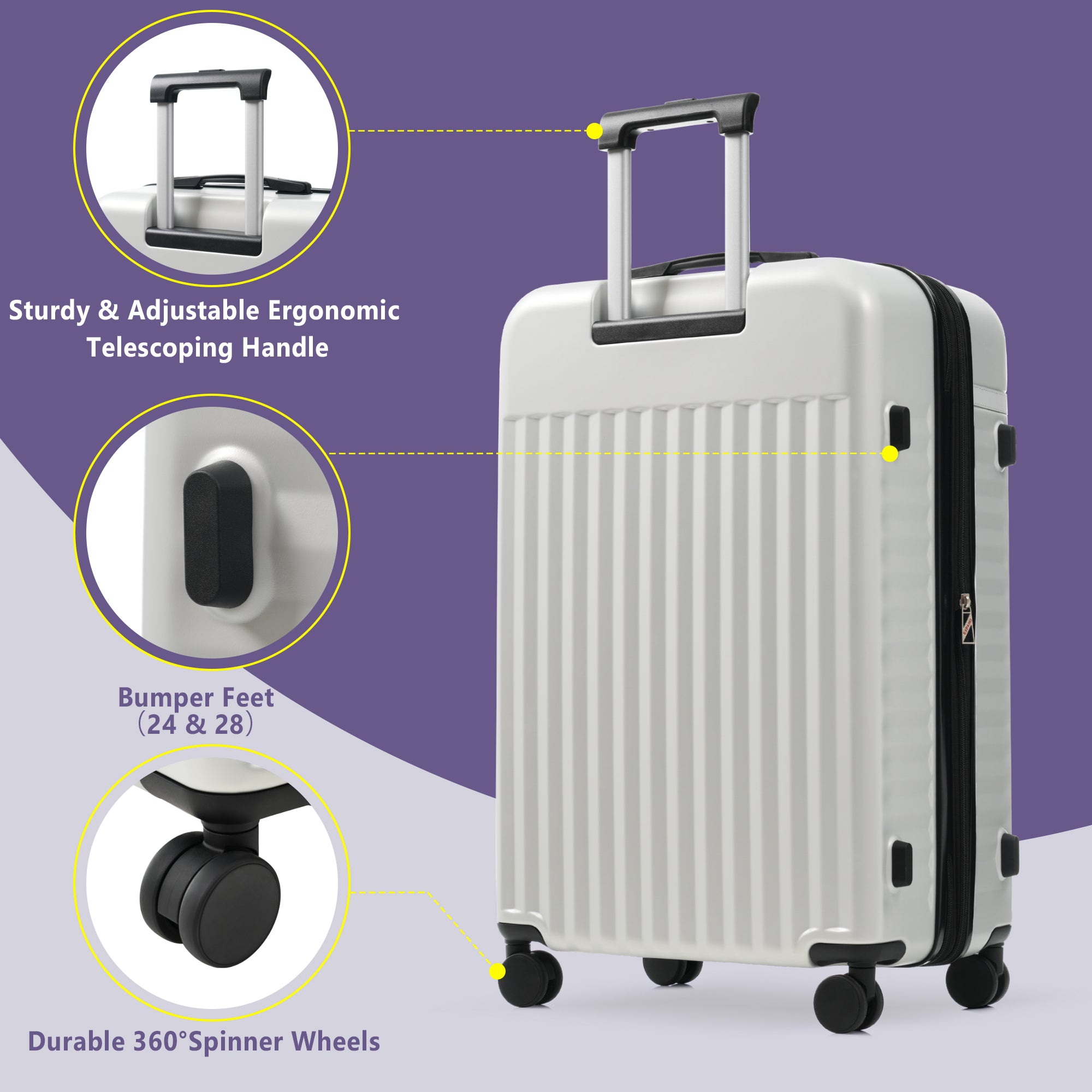 ERA 5-Piece Luggage Set - Grey