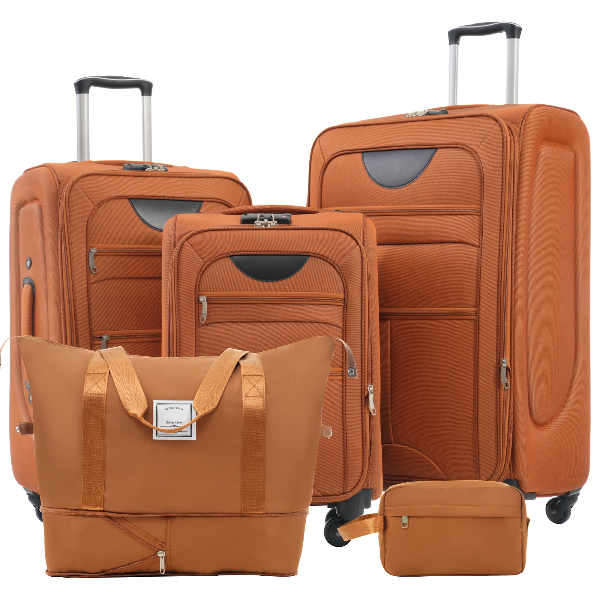 CLASSIC 5-Piece Luggage Set - Orange