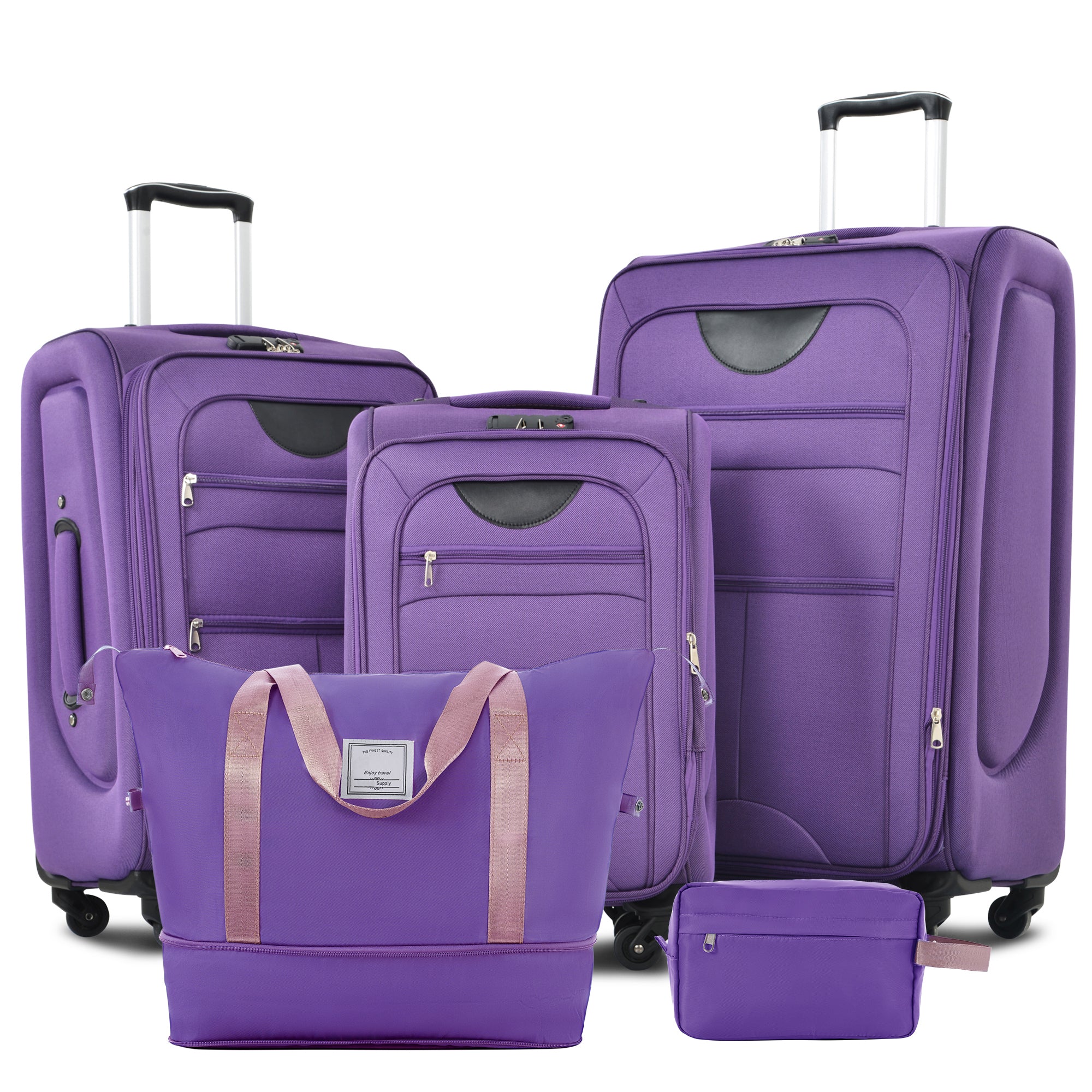 CLASSIC 5-Piece Luggage Set - Purple