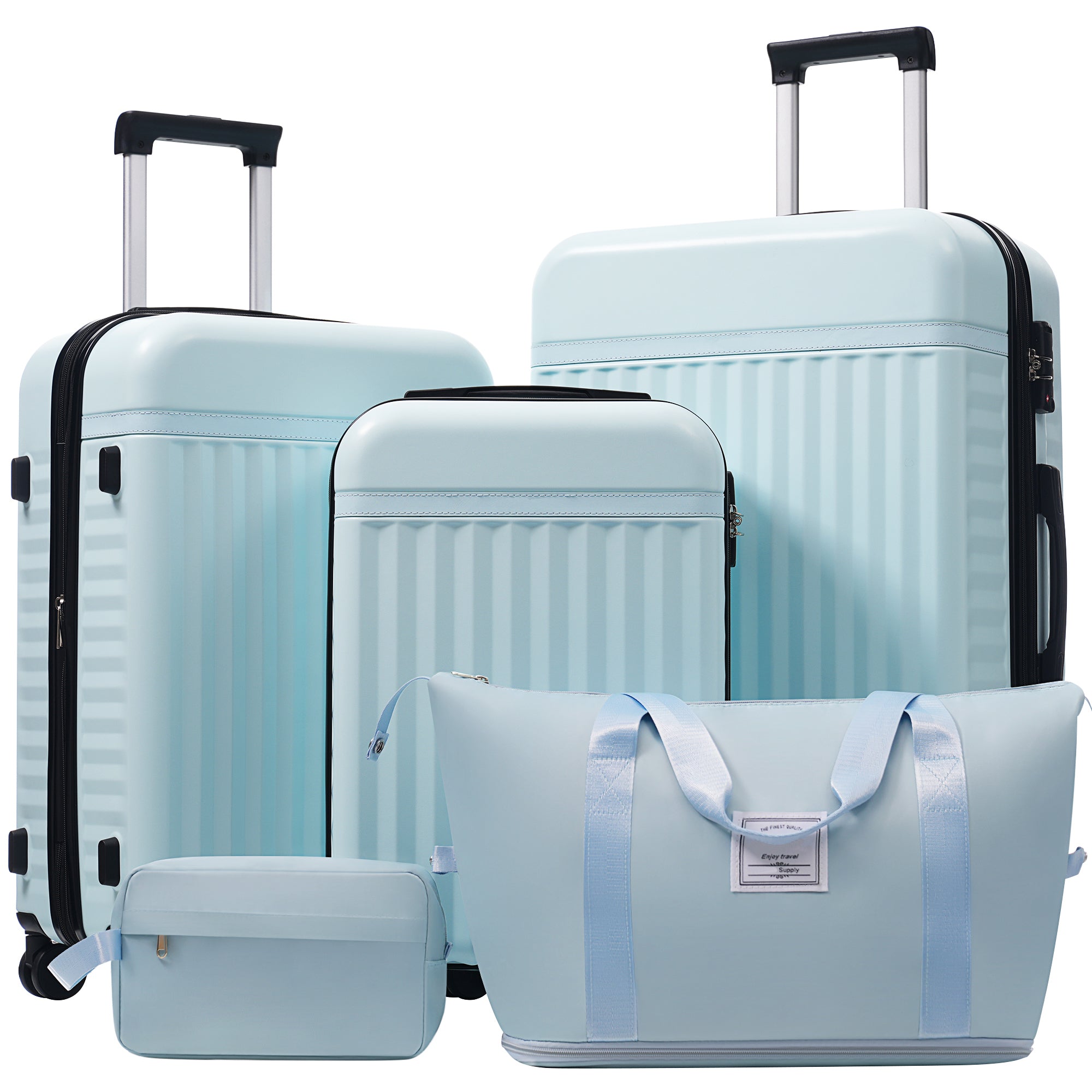 ERA 5-Piece Luggage Set - Light Blue
