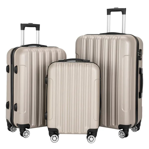 ESSENTIALS 3-Piece Luggage Set - Champagne