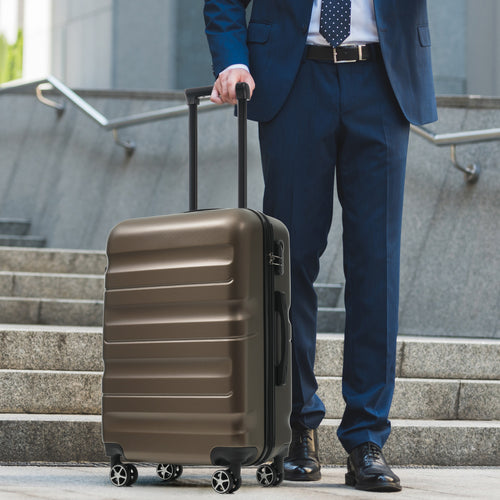 6-Piece ABS Hardshell Luggage Set - Lightweight & Durable Suitcases With Dual Spinner Wheels, Carry-On & Check-In Sizes For Travel & Business