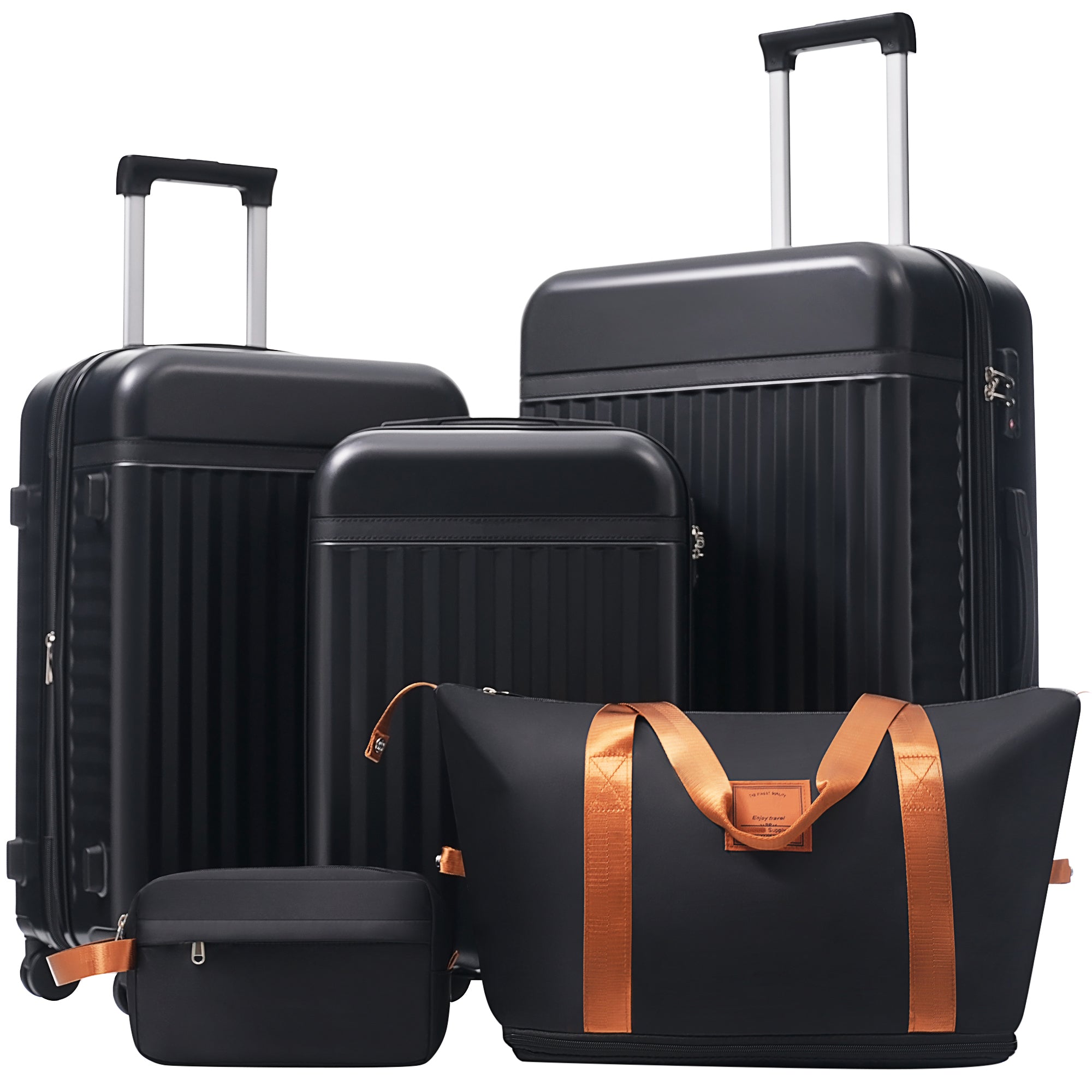 ERA 5-Piece Luggage Set - Black