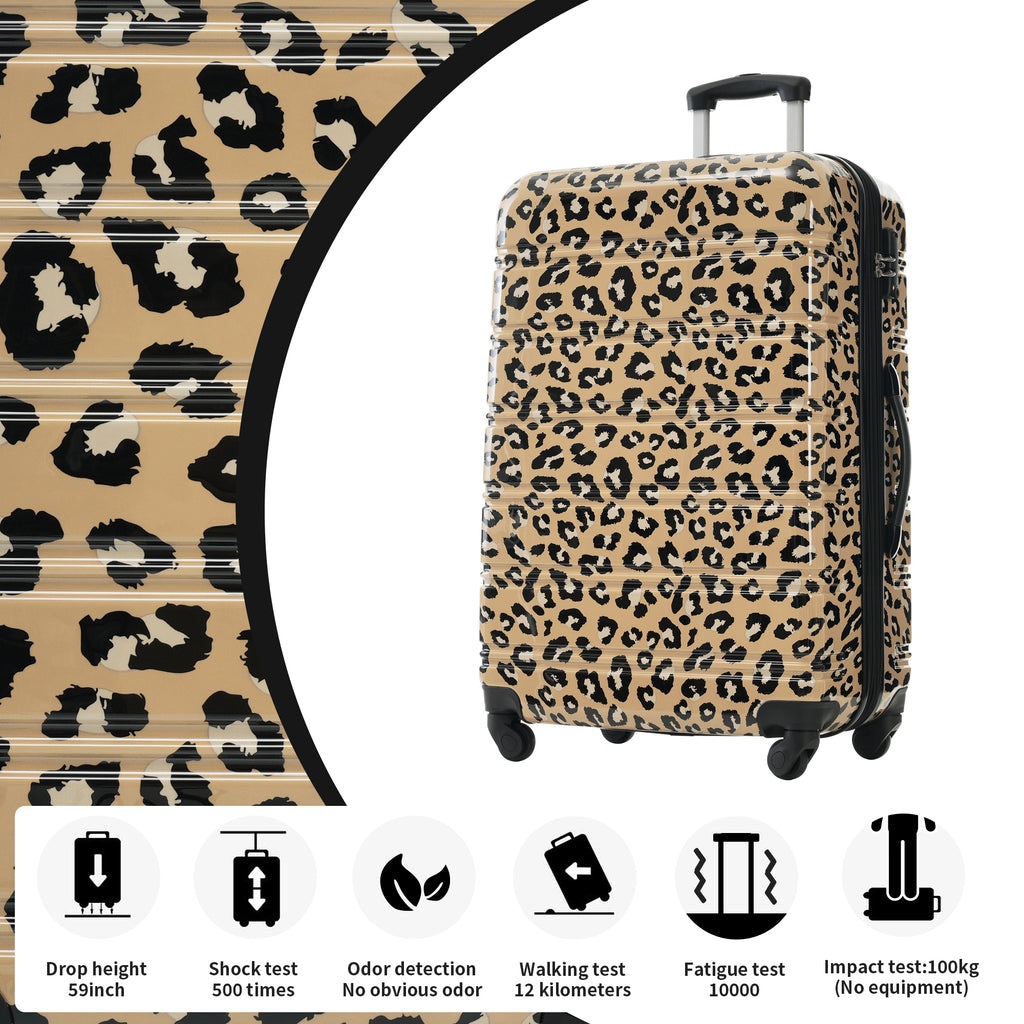 BLING 3-Piece Luggage Set - Leopard