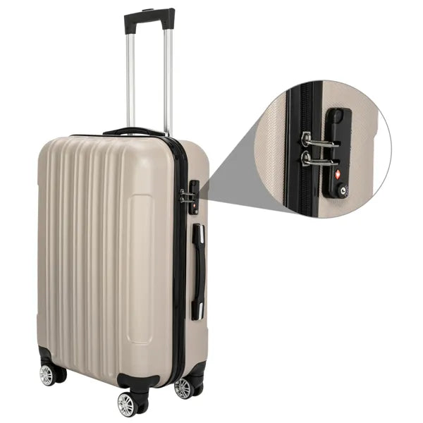 ESSENTIALS 3-Piece Luggage Set - Champagne