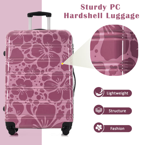 BLING 3-Piece Luggage Set - Dark Pink