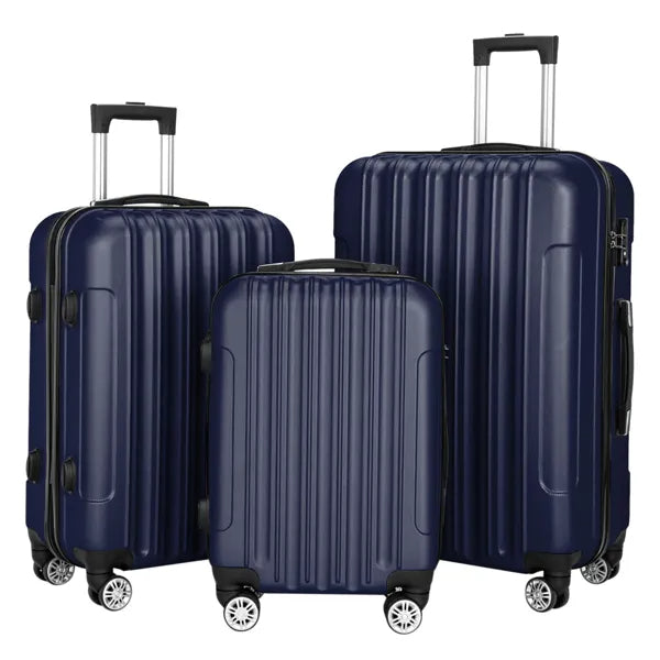 ESSENTIALS 3-Piece Luggage Set - Blue